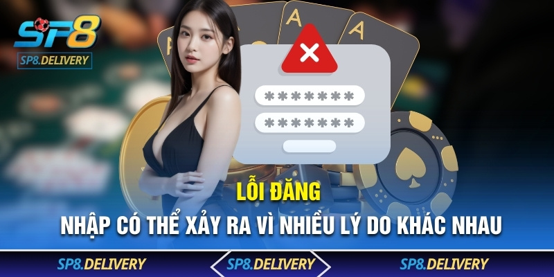 Lỗi đăng nhập có thể xảy ra vì nhiều lý do khác nhau